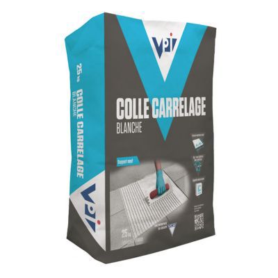 Colle carrelage murs et sols VPI blanche 25 kg