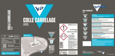 Colle carrelage murs et sols VPI grise 5 kg