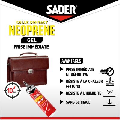 Colle contact néoprène Sader gel 55 ml
