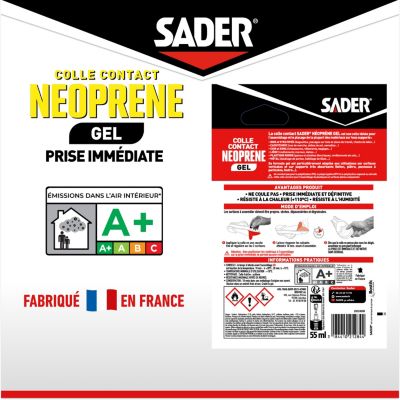 Colle contact néoprène Sader gel 55 ml