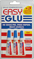 Colle cyanoacrylate Easy glu 3 tubes 3g