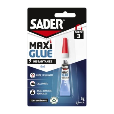 Colle cyanoacrylate Sader Maxiglue, gel 3g