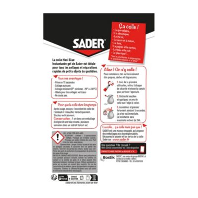 Colle cyanoacrylate Sader Maxiglue, gel 3g