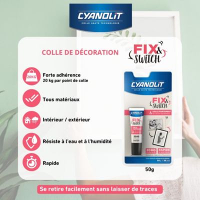 Colle de décoration Cyanolit Fix&Switch 50g