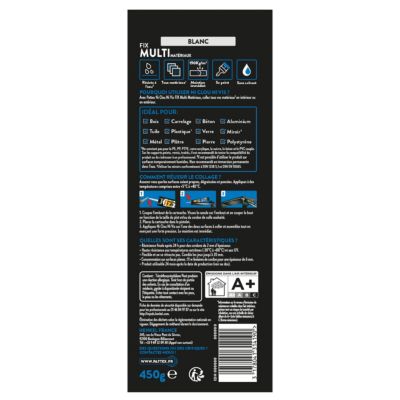Colle de fixation Pattex Ni clou ni vis tous matériaux 450g