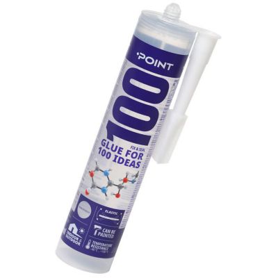 Colle de fixation transparente MS Polymer étanche élastique intérieur extérieur - 290 ml