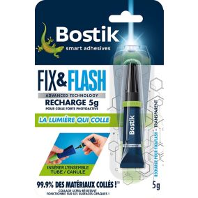 Colle de Réparation Bostik Recharge Fix & Flash - Colle Forte Photoactive 0 5 g