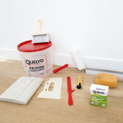 Colle en poudre - adaptée pour tout papiers peints - surface de couverture 32 m² - Quelyd 30601377