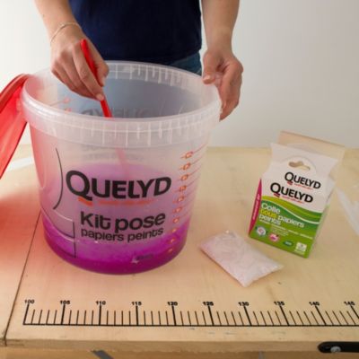 Colle en poudre - adaptée pour tout papiers peints - surface de couverture 32 m² - Quelyd 30601377