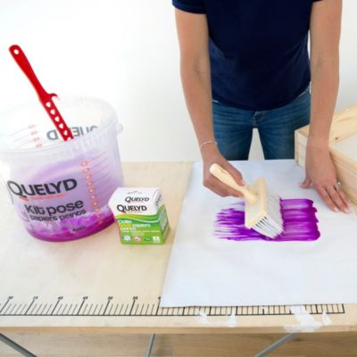Colle en poudre - adaptée pour tout papiers peints - surface de couverture 32 m² - Quelyd 30601377