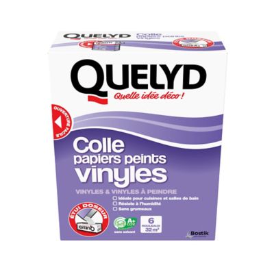 Colle en poudre - adaptée pour tout papiers peints vinyles - surface de couverture 32 m² - Quelyd 30601637