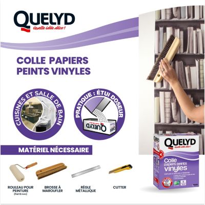 Quelyd Colle Pour Papiers Peints – Finitions Et Retouches – Tube 200 G – Neuf