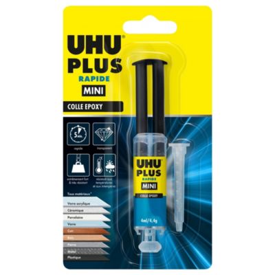 Colle époxy UHU transparente, tube 4g