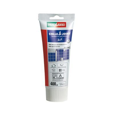 Colle et joint carrelage mur intérieur Parexlanko blanc 400 g