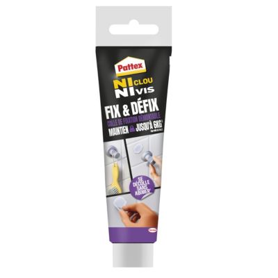 Colle fixation Pattex Fix & Défix quincaillerie tube 44g