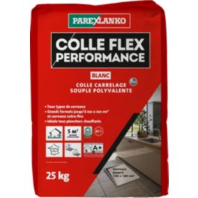 Colle Flex performance Blanc tous type de carreaux 25Kg Parexlanko
