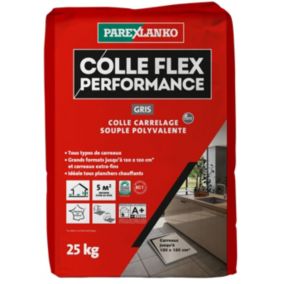 Colle Flex performance gris tous type de carreaux 25Kg Parexlanko