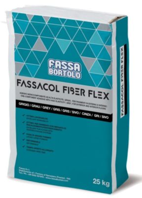 Colle flexible pour carrelage (C2TES1) FASSACOL FIBER FLEX - Sac de 25 Kg - GRIS