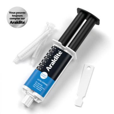 Colle haute performance epoxy à prise progressive Araldite Standard 24 ml