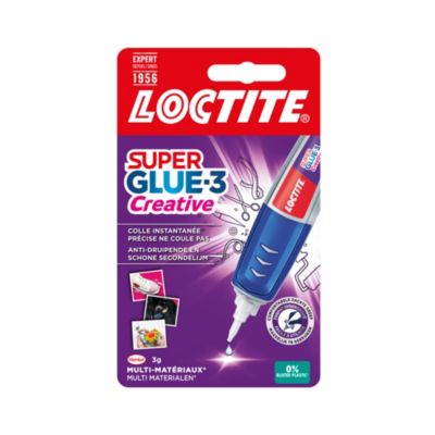 Colle instantanée multi-matériaux Loctite SUPERGLUE-3 Creative Pen contenance 3 g
