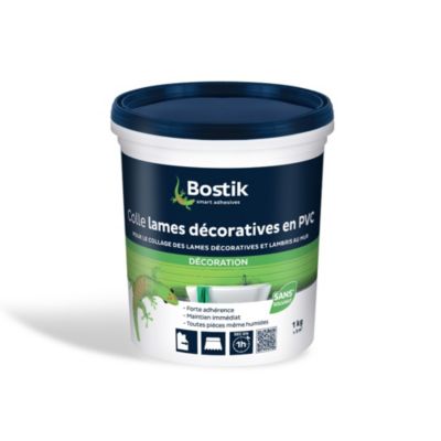 Colle lame décorative et lambris en PVC murale Bostik 1kg