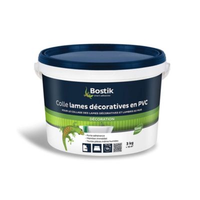 Colle lame décorative et lambris en PVC murale Bostik 3kg