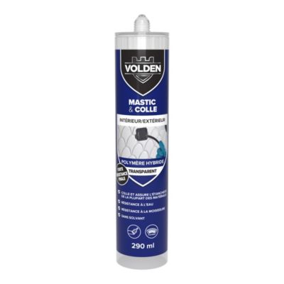 Colle mastic de scellement Volden 290 ml transparent