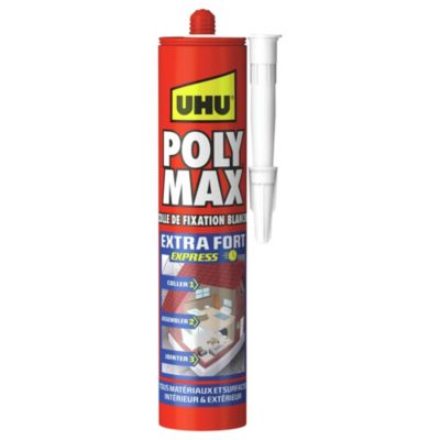 Colle mastic extra forte express UHU blanc 425g