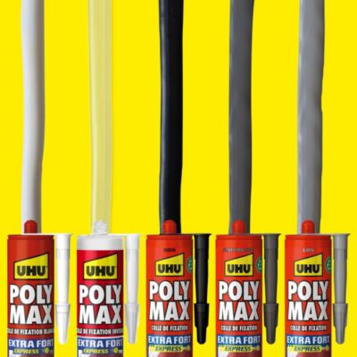 Colle mastic extra forte express UHU blanc 425g