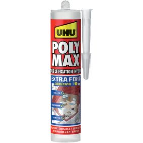 Colle mastic extra forte express UHU invisible 300g