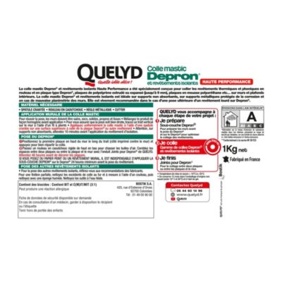 Colle mastic pour plaques Depron et revêtements isolants Quelyd 1kg