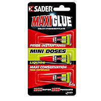Colle Maxiglue liquide 3 x 1 gramme SADER