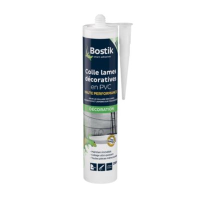 Colle Murale Bostik pour lames décoratives et lambris en PVC HP Cartouche 290ml