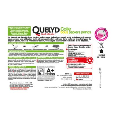 Colle papier peint Quelyd avec indicateur coloré 10kg
