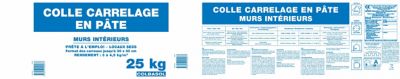 Colle pâte murs intérieurs (Ceramex) 25 kg