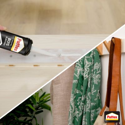 Colle Pattex fixation bois plinthes cartouche 380g