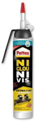 Colle Ni Clou Ni Vis extra forte rapide PATTEX : la cartouche de 260g à  Prix Carrefour