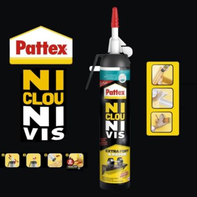 PATTEX - Colle Pattex ni clou ni vis cartouche de 310ml
