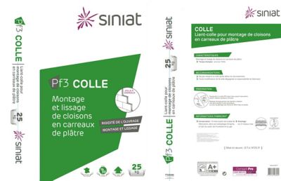 Colle pour carreaux de plâtre Planodis PF3 25kg
