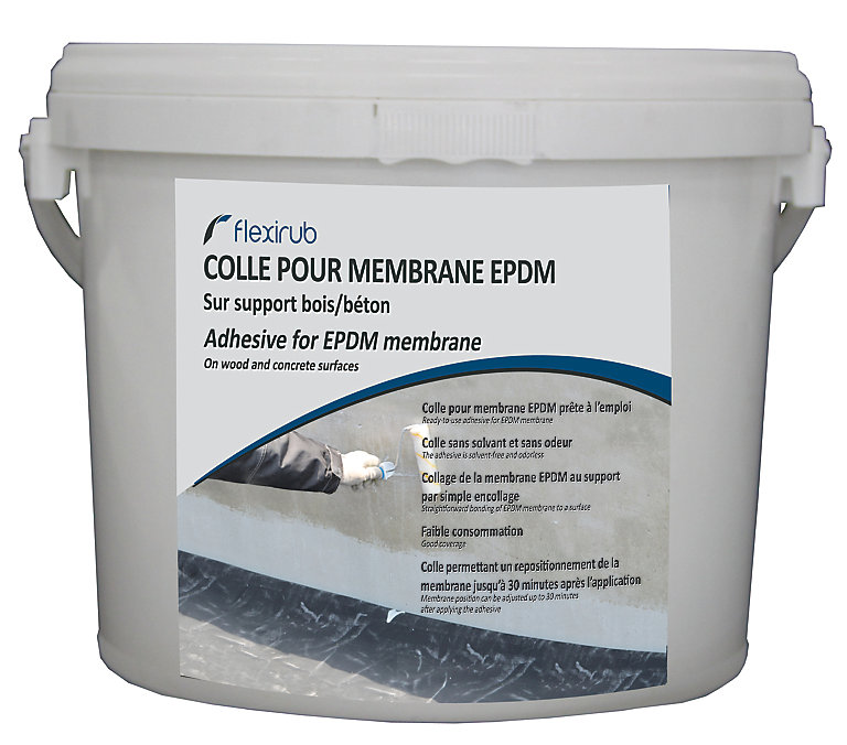 Colle Pour Membrane Epdm Sur Support Bois Et Beton Flexirub 8l Castorama
