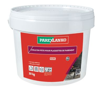 Colle pour plaquettes de parement intérieur blanc Parexlanko pâte 20kg