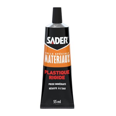 Colle pour plastique rigide - tube de 55 ml, Sader