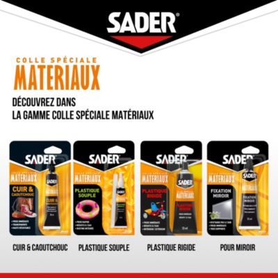 Colle pour plastique rigide - tube de 55 ml, Sader