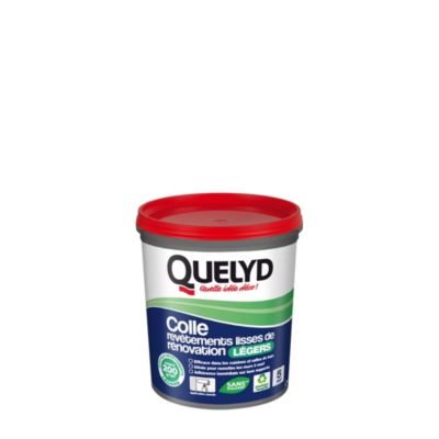 Colle pour revêtements lisses de rénovations légers (jusqu'à 200g/m²) Quelyd pâte 1kg