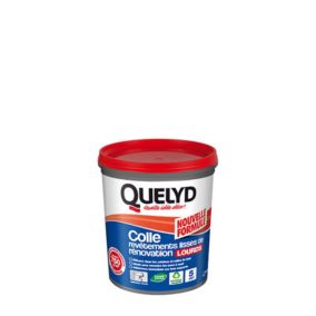 Colle pour revêtements lisses de rénovations lourds (jusqu'à 750g/m²) Quelyd pâte 1kg