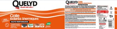 Colle Quelyd pour Isolants Thermiques Haute performance Pâte 5 kg