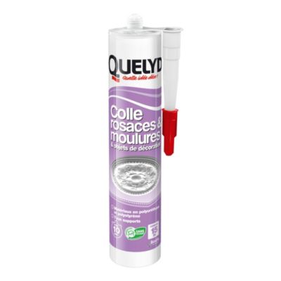 Colle Quelyd pour Rosaces, Moulures et Objets de décoration Cartouche 310 ml