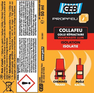 Colle réfractaire Collafeu Gel tube 50 ml