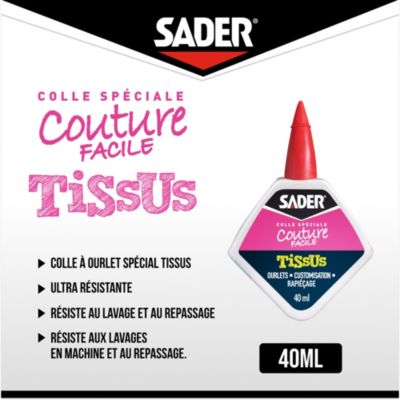 Colle Sader pour Tissus - Couture Facile Flacon 40 ml