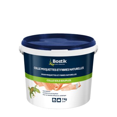 Colle Sols Souples Bostik pour Moquettes et Fibres naturelles Pâte 7 kg